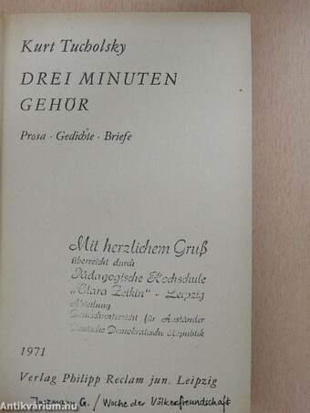 Drei Minuten Gehör