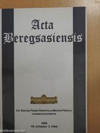 Acta beregsasiensis 2008/2.