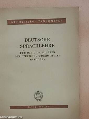Deutsche Sprachlehre V-VI.