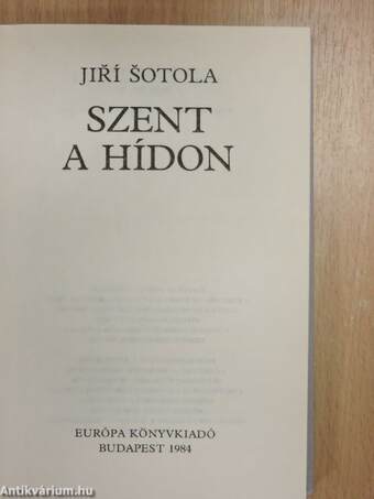 Szent a hídon