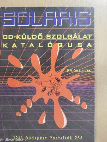 Solaris CD-küldő szolgálat katalógusa 1994. ősz-tél