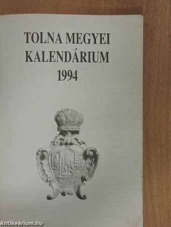 Tolna Megyei Kalendárium 1994