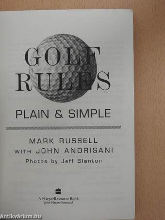 Golf Rules Plain & Simple