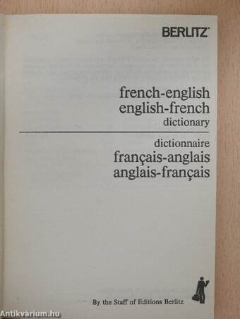 French-english/english-french dictionary