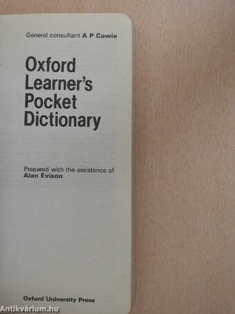 Oxford Learner's Pocket Dictionary