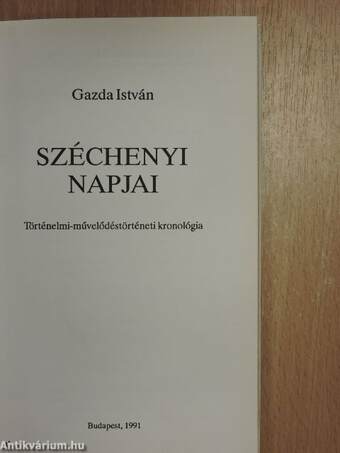 Széchenyi napjai