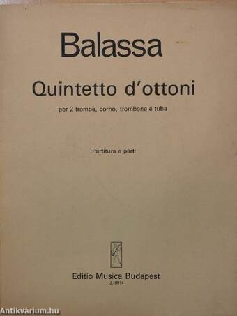 Quintetto d'ottoni (dedikált példány)