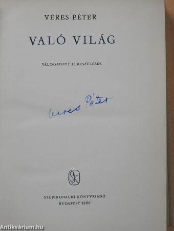 Való világ (aláírt példány)