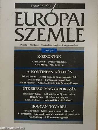 Európai Szemle 1990. tavasz-tél