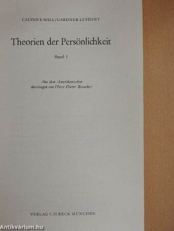 Theorien der Persönlichkeit I-II