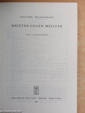 Meister gegen Meister