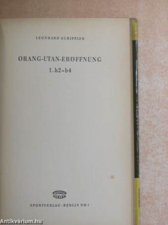 Orang-Utan-Eröffnung