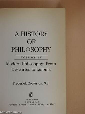 A History of Philosophy IV