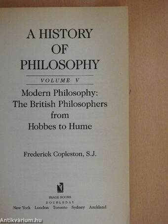 A History of Philosophy V