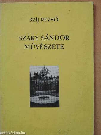 Száky Sándor művészete (dedikált példány)