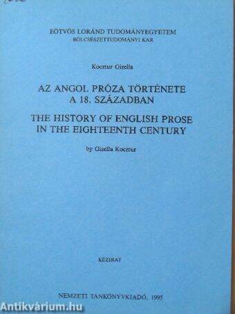 Az angol próza története a 18. században