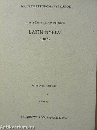 Latin nyelv