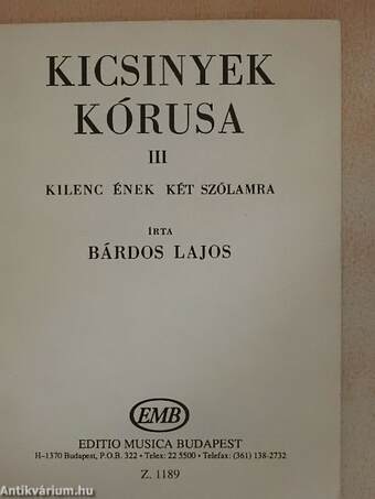 Kicsinyek kórusa III.