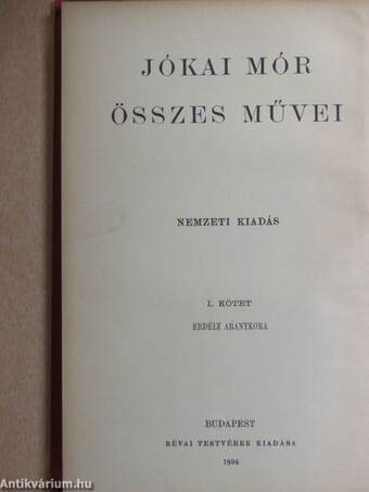 "50 kötet a Jókai Mór összes művei sorozatból (nem teljes sorozat)"