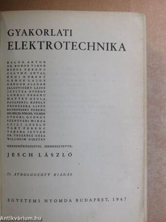 Gyakorlati elektrotechnika