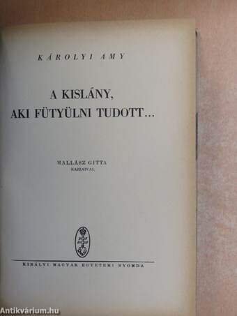 A kislány, aki fütyülni tudott