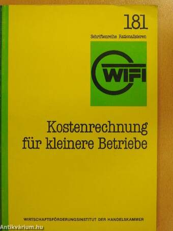 Kostenrechnung für kleinere Betriebe