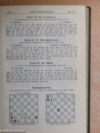 Wiener Schach-zeitung 1928. jänner-dezember