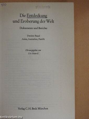 Die Entdeckung und Eroberung der Welt II.