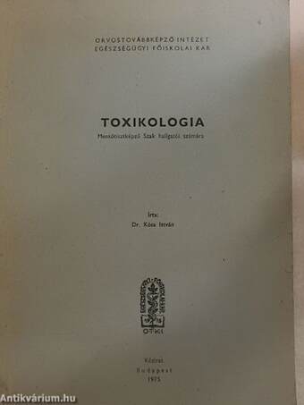 Toxikologia