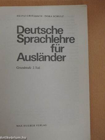 Deutsche Sprachlehre für Ausländer 2.