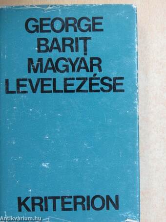 George Barit magyar levelezése