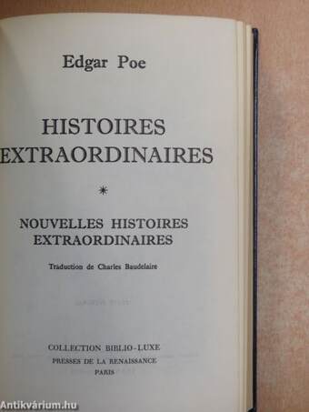 Histoires extraordinaires