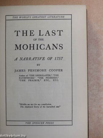 The Last of the Mohicans