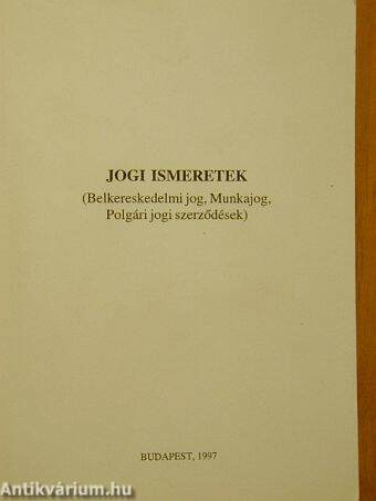 Jogi ismeretek