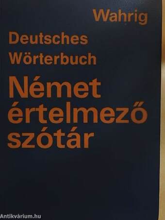 Német értelmező szótár/Deutsches Wörterbuch