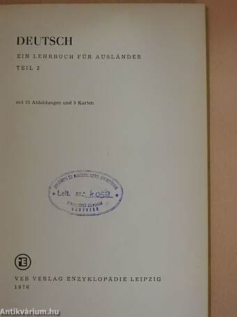 Deutsch - Ein Lehrbuch für Ausländer 2.