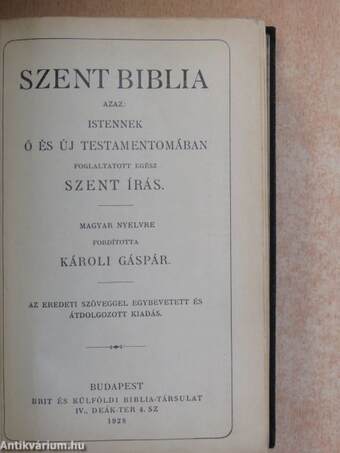 Szent Biblia