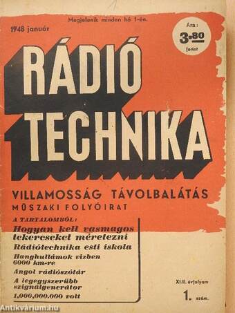 Rádió Technika 1948. január-augusztus/Rádió és Filmtechnika 1948. szeptember-december