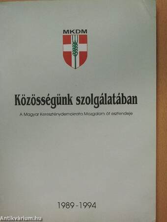 Közösségünk szolgálatában