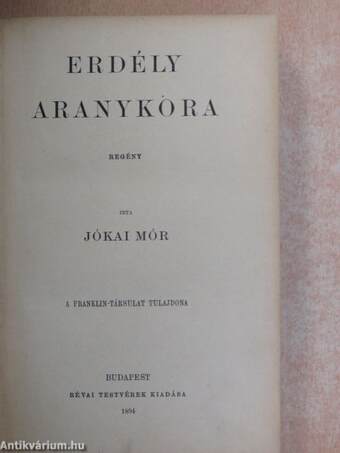 "75 kötet a Jókai Mór összes művei sorozatból (nem teljes sorozat)"/Jókai Mór hátrahagyott művei 1-10.