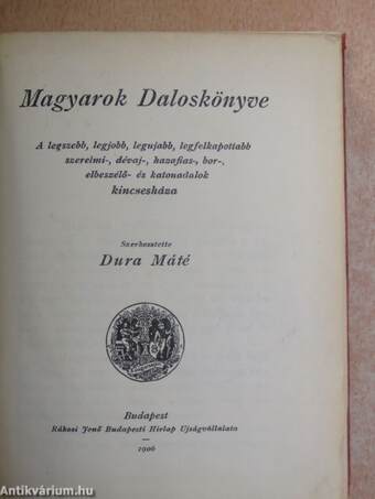 Magyarok Daloskönyve