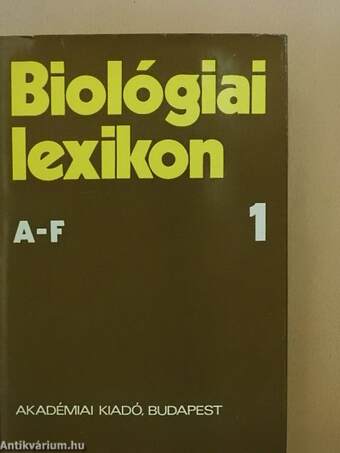 Biológiai lexikon 1-4.