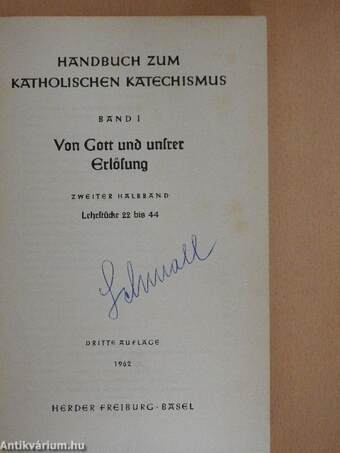 Handbuch zum Katholischen Katechismus 1/2 (töredék)