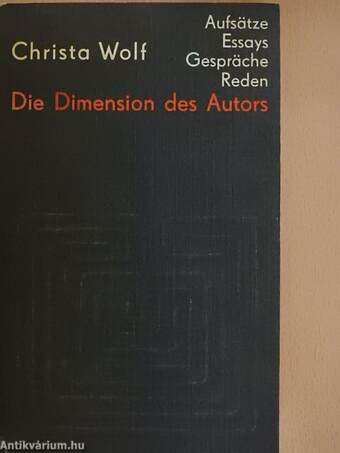 Die Dimension des Autors II (töredék)