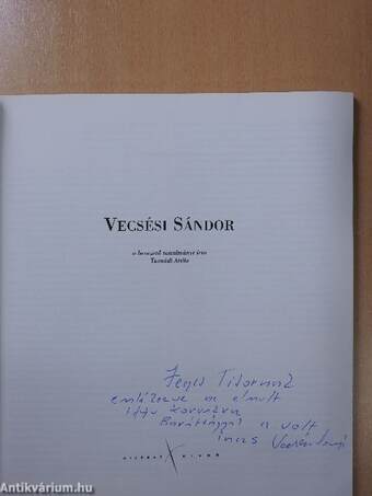 Vecsési Sándor (dedikált példány)