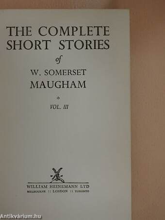 The Complete Short Stories of W. Somerset Maugham III (töredék)