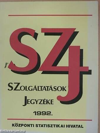 Szolgáltatások Jegyzéke 1992