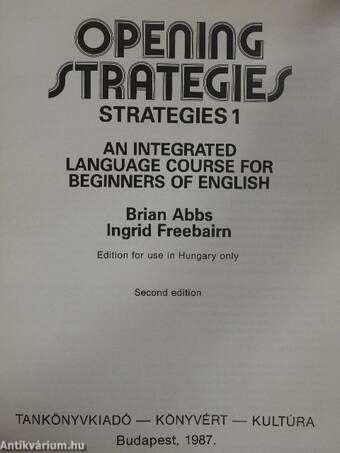 Opening Strategies - Students' Book/Workbook