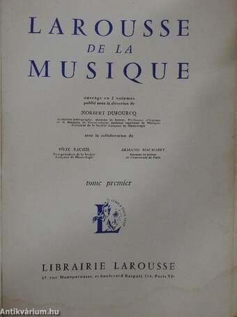 Larousse de la musique 1.