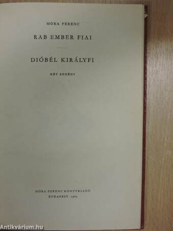 Rab ember fiai/Dióbél királyfi